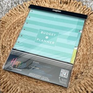 The Happy Planner Budget Planner - Teal and Black
